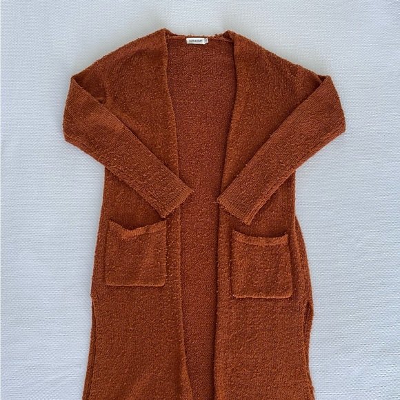 Sweaters - Cozy burnt orange cardigan